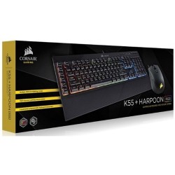 Pack de teclado y mouse K55 + HARPOON RGB Corsair Gaming